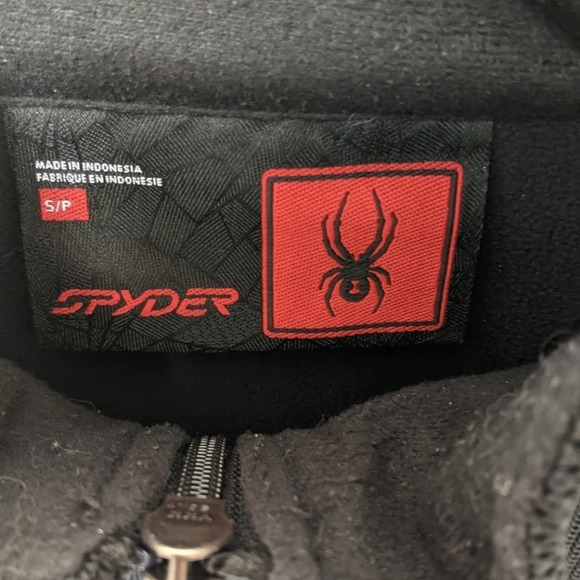 SPYDER Mens Zippered Fleece Winter Pullover - Picture 3 of 6